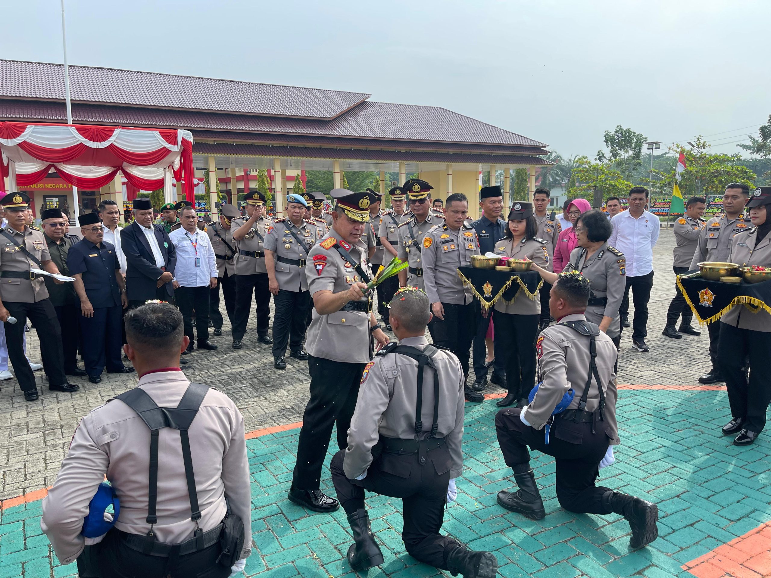Semangat Bhayangkara Muda, Brimob Polda Sumut Menghadiri Pembukaan Diktukba Polri Angkatan 52 di SPN Hinai