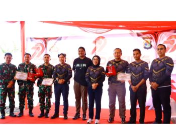 Bupati Way Kanan Jalin Kemitraan dan Sinergitas Lewat Lomba Menembak HUT Bhayangkara ke-79