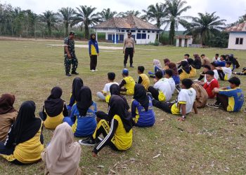 Polsek Buay Bahuga Laksanakan Pembinaan dan Latihan Paskibra di Lapangan Kantor Kecamatan