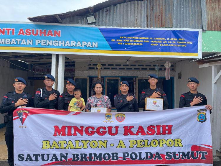 Batalyon A Pelopor Satuan Brimob Polda Sumut Gelar Bakti Sosial Minggu Kasih: Wujud Nyata Kepedulian dan Cinta Kasih kepada Anak Panti Asuhan Batalyon A Pelopor Satuan Brimob Polda Sumut Gelar Bakti Sosial Minggu Kasih: Wujud Nyata Kepedulian dan Cinta Kasih kepada Anak Panti Asuhan
