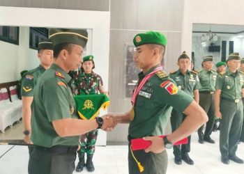 Benteng Sakti Kembali Berprestasi, Letda Czi Orgenes Raih Penghargaan Perwira Pelatih Terbaik Zeni TNI-AD