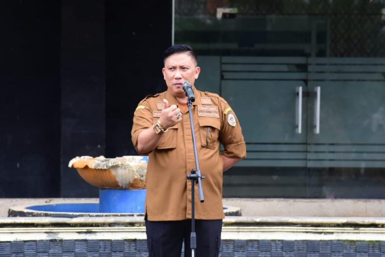 Sekdakab Tapteng Pimpin Apel Gabungan Pejabat Tinggi Pratama dan Pejabat Administrator