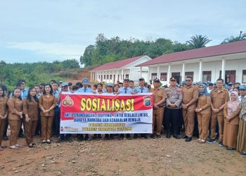 Kapolsek Sibabangun Ajak Siswa SMKN 1 Pulo Pakkat Cegah Bullying dan Bahaya Narkoba