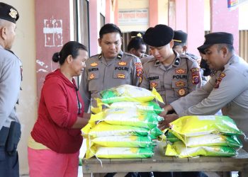 Polres Tapanuli Tengah Gelar Gerakan Pangan Murah, Ratusan Karung Beras Ludes Terjual