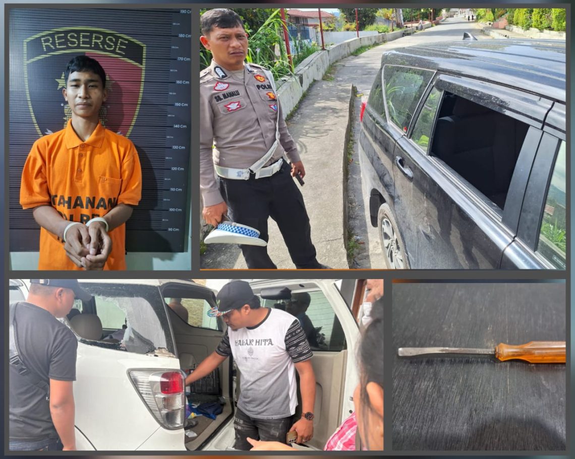 Sat Reskrim Polres Taput Berhasil Ringkus Spesialis Pencuri Dengan Memecahkan Kaca Mobil