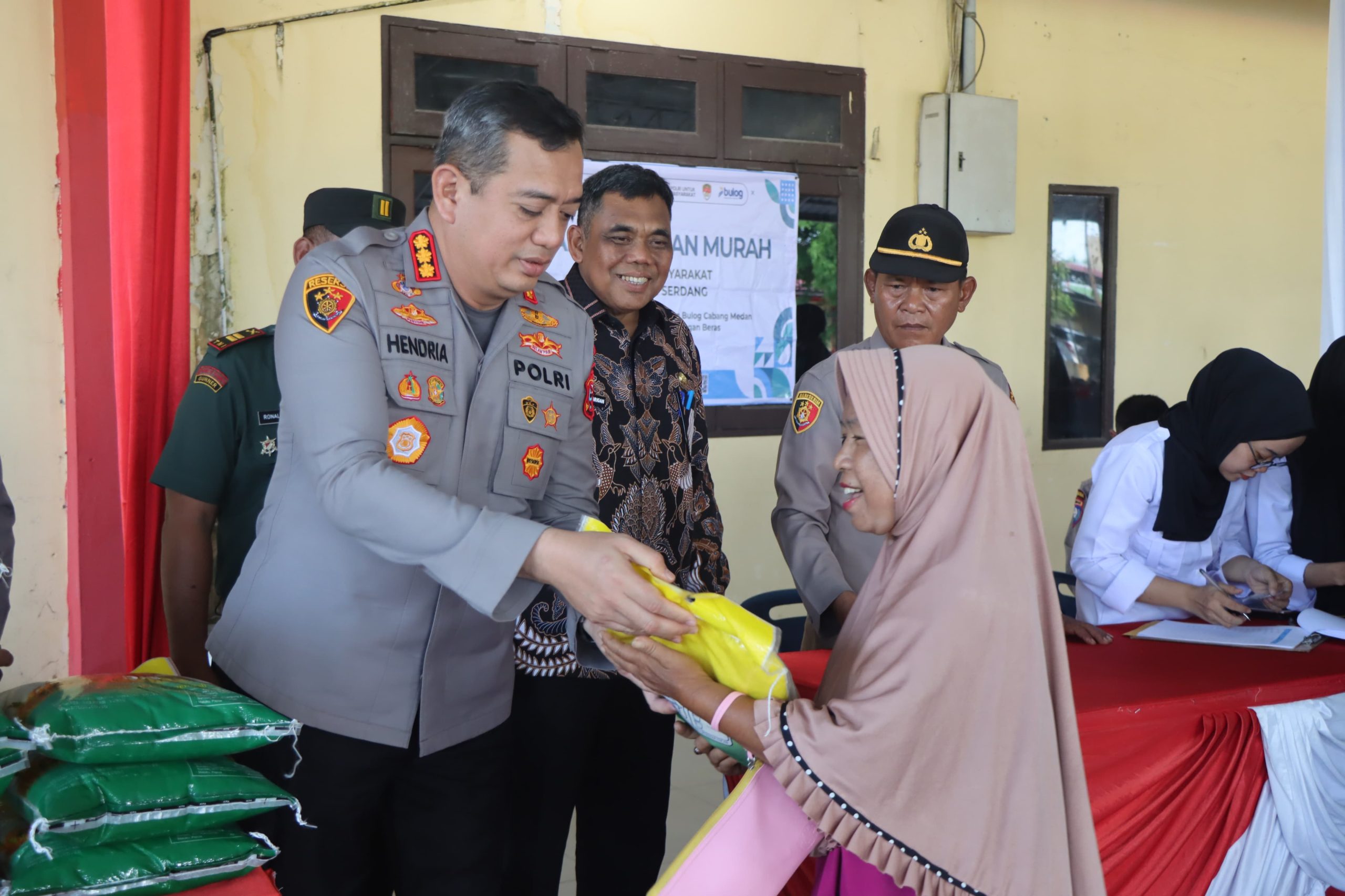 Kapolresta Deli Serdang dan Forkopimda Ikuti Launching Gerakan Pangan Murah Bersama Kapolri