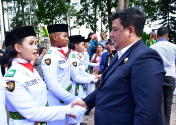 Bupati Samosir Kukuhkan Paskibraka Kabupaten Samosir Tahun 2025
