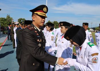 Kapolres Tapanuli Tengah Hadiri Upacara HUT ke-80 RI