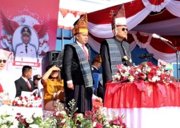 Bupati H Anton Achmad Saragih Bertindak Sebagai Irup Upacara HUT Ke-80 Kemerdekaan RI Tahun 2025 di Kabupaten Simalungun