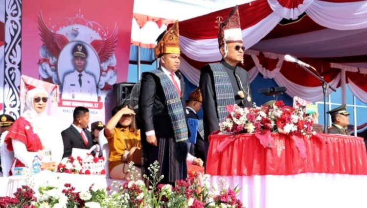 Bupati H Anton Achmad Saragih Bertindak Sebagai Irup Upacara HUT Ke-80 Kemerdekaan RI Tahun 2025 di Kabupaten Simalungun