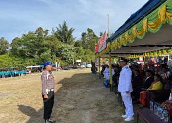 Camat Kerajaan H Wenta Banurea Irup Hut RI Ke-80 Di Kecamatan Kerajaan