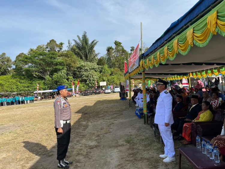 Camat Kerajaan H Wenta Banurea Irup Hut RI Ke-80 Di Kecamatan Kerajaan