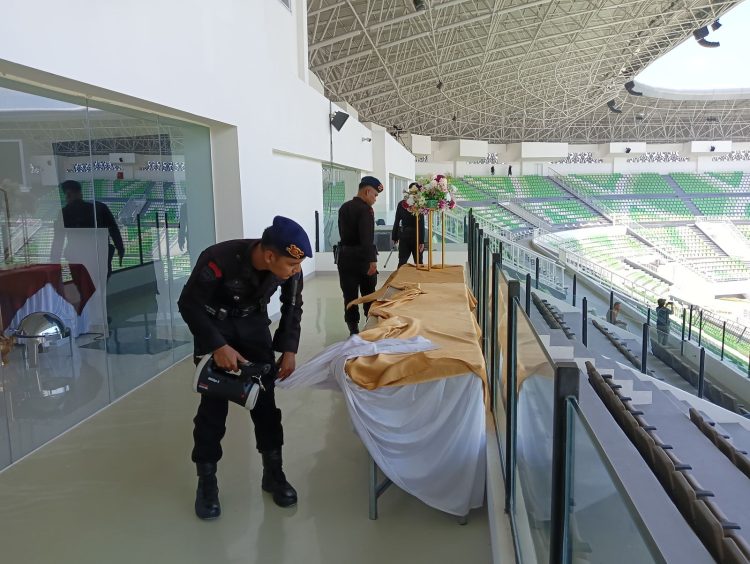 Gegana Brimob Sumut Sterilisasi Stadion Utama, Amankan Piala Kemerdekaan Timnas U-17 Vs Mali