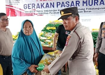 Polsek Bosar Maligas Gelar Pasar Murah, Jual Beras dan Minyak Goreng dengan Harga Terjangkau untuk Masyarakat