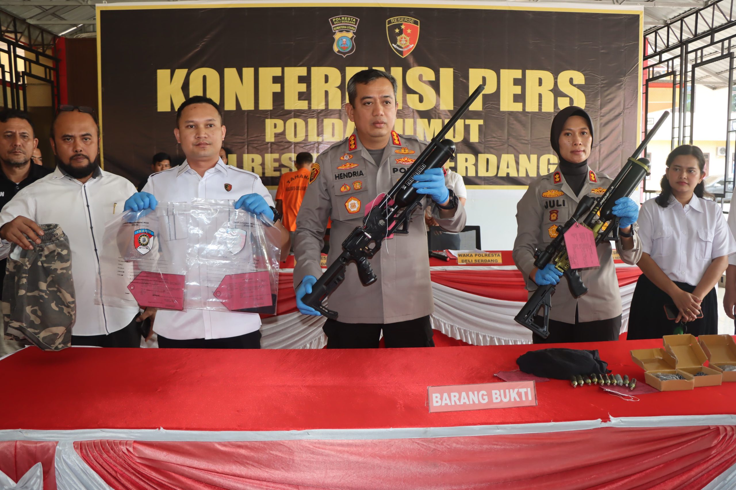 Kasus Pembunuhan Berencana dan Penganiayaan Terungkap, Polresta Deli Serdang Gelar Konferensi Pers