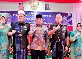 Bupati Simalungun H Anton Achmad Saragih Hadiri Acara Pisah Sambut Dandenpom I/1 Pematangsiantar
