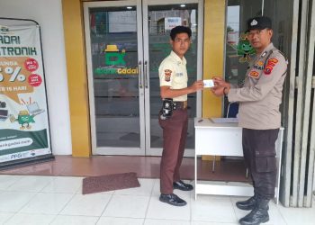 Sat Binmas Polres Pematangsiantar Sambangi Satpam Lakukan Pengawasan