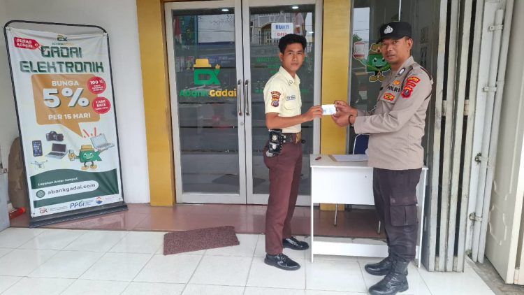 Sat Binmas Polres Pematangsiantar Sambangi Satpam Lakukan Pengawasan