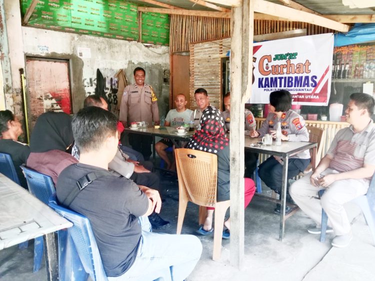 Jumat Curhat Kamtibmas, Polsek Siantar Utara Mengajak Masyarakat Menjaga Ketertiban