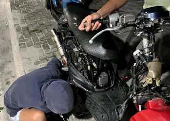 Polres Pematangsiantar Tindak Empat Sepeda Motor Knalpot Brong Yang Meresahkan