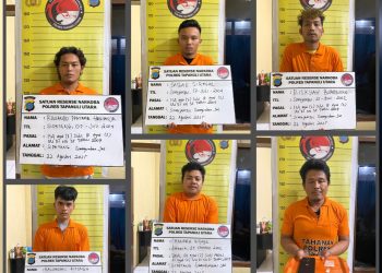 Polres Taput Ringkus 6 Pelaku Penyalahgunaan Narkotika, 1 Di Antaranya Residivis
