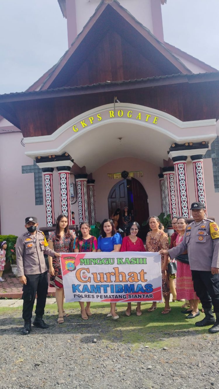 Melalui Minggu Kasih Curhat Kamtibmas Polsek Siantar Martoba Sampaikan Pesan Kamtibmas