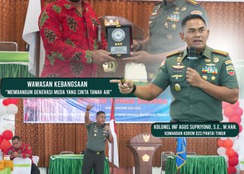 Danrem 022/PT Berikan Wawasan Kebangsaan kepada Calon Mahasiswa STIKOM Tunas Bangsa