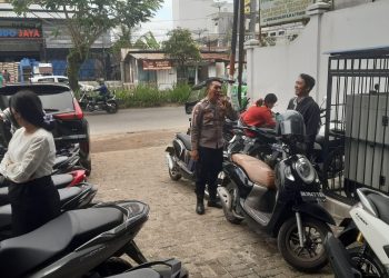 Polsek Siantar Utara Sosialisasi 110 di Kantor Bank Mandiri Unit Parluasan