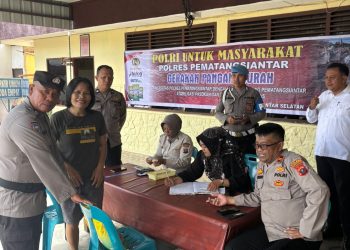 Gerakan Pangan Murah kepada Masyarakat,100 Zak Beras SPHP Ludes Terjual Oleh Polsek Siantar Selatan