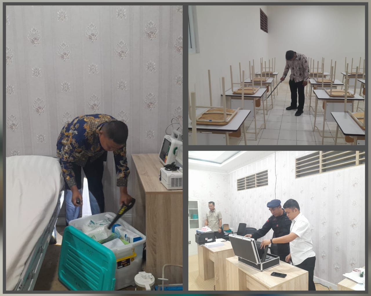 Personel Gegana Satbrimob Polda Sumut Sterilisasi Sejumlah Lokasi, Jelang Kunker Wakil Presiden Personel Gegana Satbrimob Polda Sumut Sterilisasi Sejumlah Lokasi, Jelang Kunker Wakil Presiden