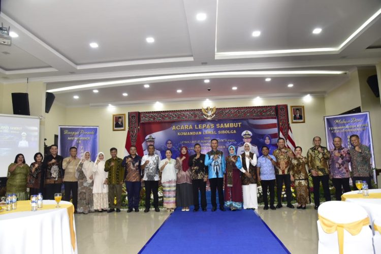 Wakil Bupati Tapanuli Tengah Hadiri Lepas Sambut Danlanal Sibolga