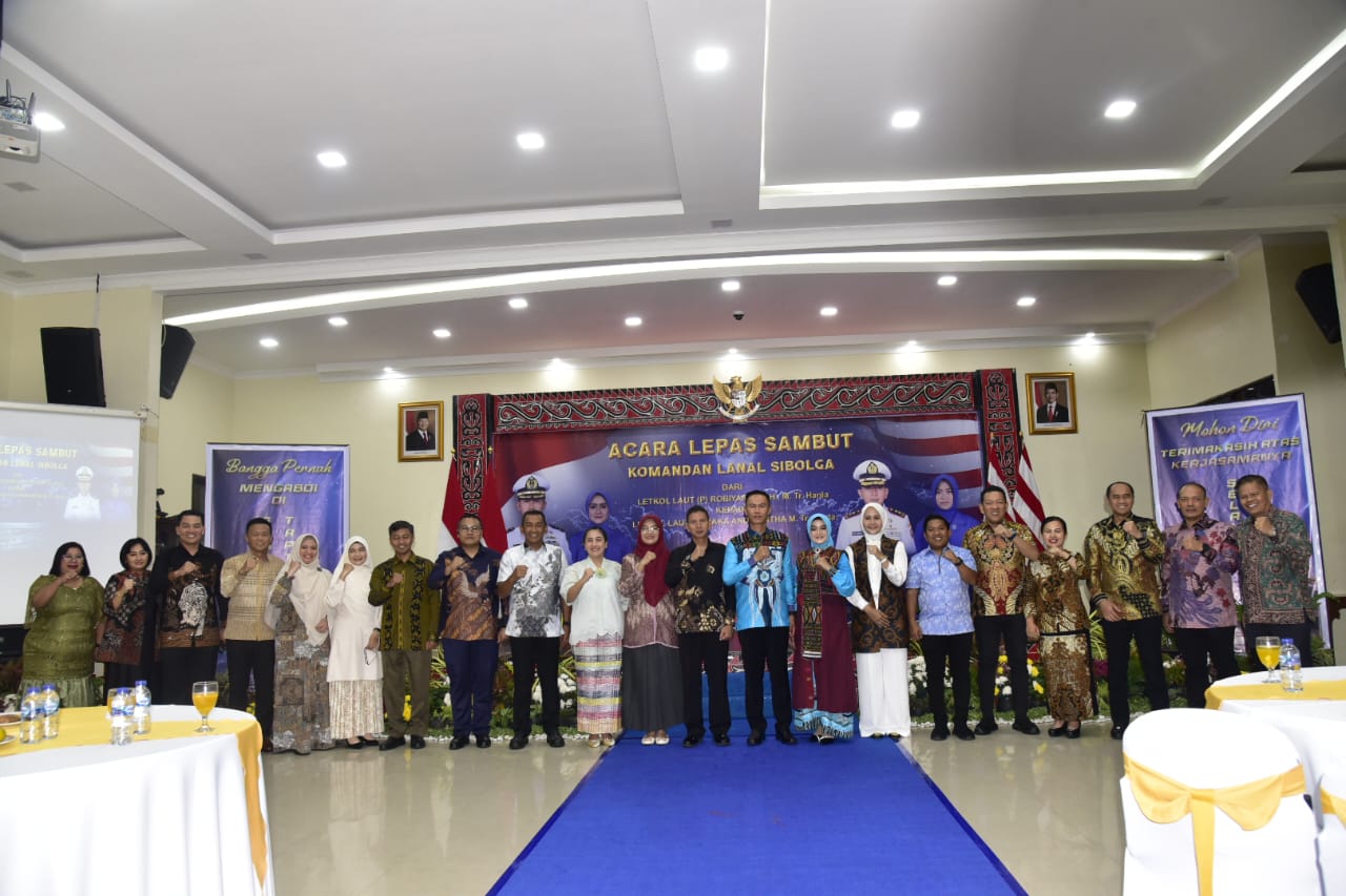 Wakil Bupati Tapanuli Tengah Hadiri Lepas Sambut Danlanal Sibolga