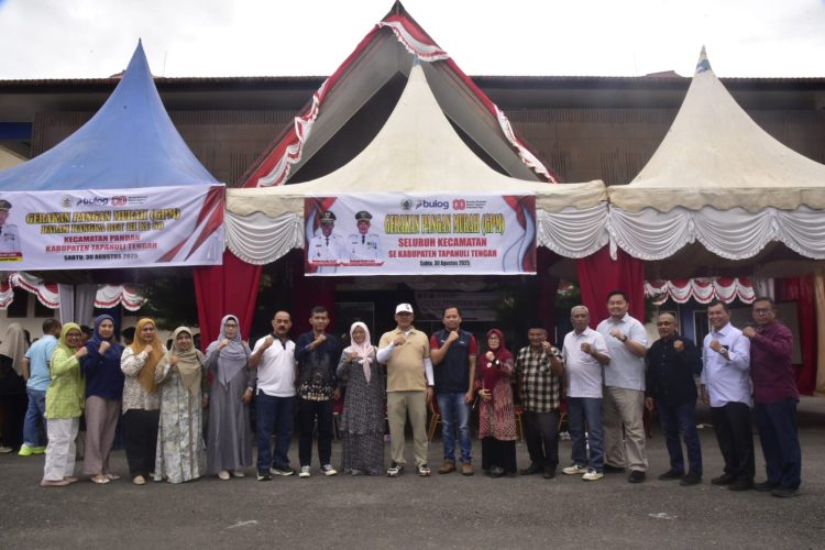 Wakil Bupati Tapanuli Tengah Membuka Kegiatan Gerakan Pangan Murah Se-Kabupaten Tapanuli Tengah