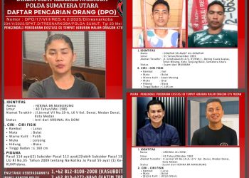 Polda Sumut Terbitkan DPO Pasutri Pemilik Dragon KTV dan Pengendali Narkoba Jalur Laut di Asahan