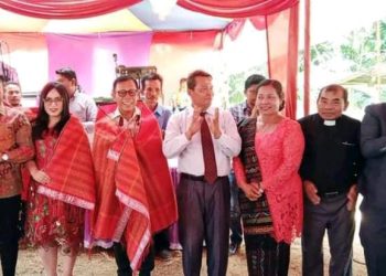 Bupati Tapanuli Tengah Hadiri Pesta Pembangunan Gereja HKI Kampung Dairi Pinangsori