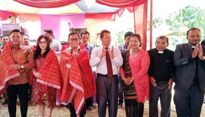 Bupati Tapanuli Tengah Hadiri Pesta Pembangunan Gereja HKI Kampung Dairi Pinangsori