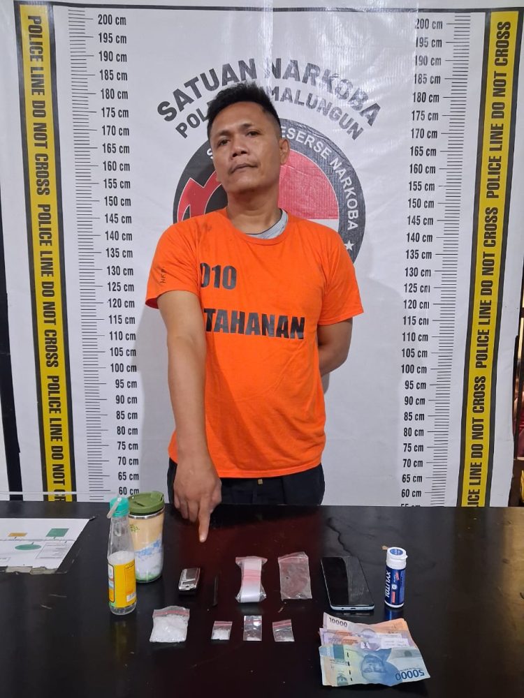 Sat Narkoba Polres Simalungun Berhasil Ringkus Bandar Sabu Asal Siantar, Barbut 16 Gram Sabu