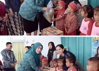 Bunda PAUD Tapteng Berikan Makanan Tambahan untuk 5.458 Siswa PAUD