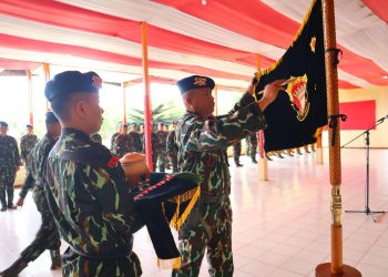 Batalyon C Pelopor Satuan Brimob Polda Sumut Gelar Upacara Penyucian Tunggul “Wiyasa Bapra Nirbaya” Sambut HUT ke-66 Pelopor