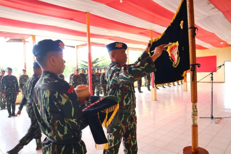 Batalyon C Pelopor Satuan Brimob Polda Sumut Gelar Upacara Penyucian Tunggul “Wiyasa Bapra Nirbaya” Sambut HUT ke-66 Pelopor