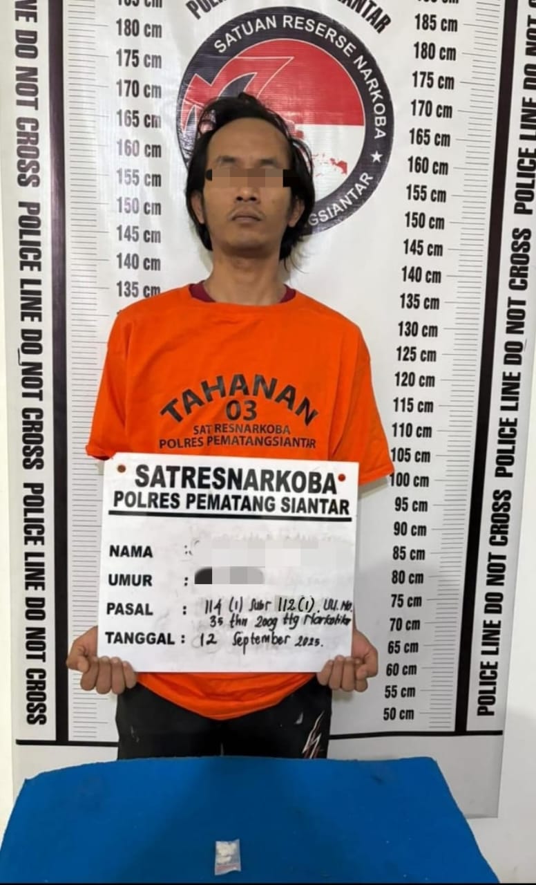 Polres Pematangsiantar Ringkus Pria Asal Viyata Yudha Pemilik 1,27 Gram Sabu Polres Pematangsiantar Ringkus Pria Asal Viyata Yudha Pemilik 1,27 Gram Sabu