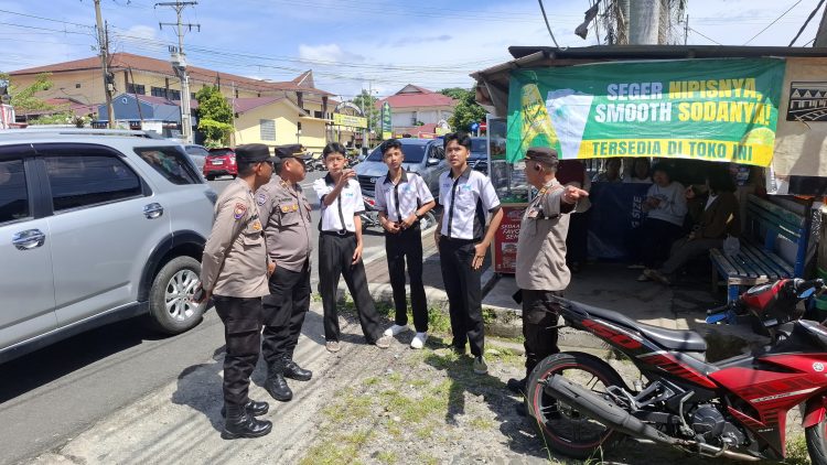 Sat Binmas Polres Pematangsiantar Sampaikan Imbauan Kamtibmas