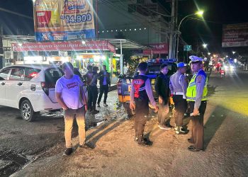 Kasat Lantas Polres Tapteng Pimpin Patroli Skala Besar, Antisipasi Kriminalitas dan Tawuran Remaja