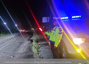 Sat Lantas Polres Simalungun Gelar Blue Light Patrol di Malam Hari, Antisipasi Balap Liar dan Begal