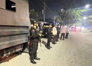 Brimob Sumut Laksanakan Patroli Skala Besar Gabungan, Pastikan Kota Medan Aman dari Gangguan Kamtibmas
