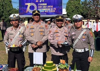 Syukuran Hari Lalu Lintas Bhayangkara ke-70, Kapolres Way Kanan Ajak Anggota Pahami Makna Dharmakerta Marga Raksyaka