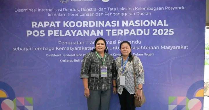 Ketua TP Posyandu Tapanuli Tengah Hadiri Rakornas Posyandu 2025