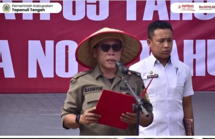 Minta Perusahaan Sawit Terapkan 20 Persen Plasma Untuk Masyarakat,Pesan Bupati Tapteng Di Hari Tani Dan Agraria