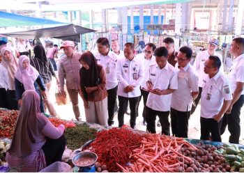 Stabilisasi Harga Pangan, TPID Way Kanan Gelar Sidak Pasar Blambangan Umpu