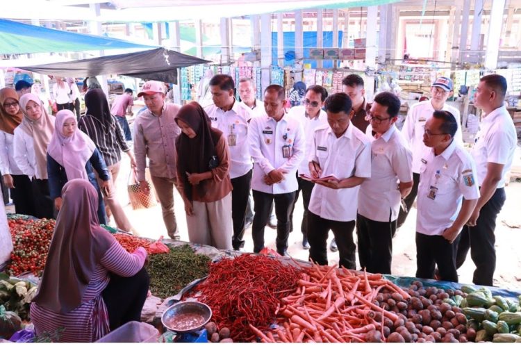 Stabilisasi Harga Pangan, TPID Way Kanan Gelar Sidak Pasar Blambangan Umpu